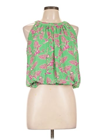Rose + Olive Sleeveless Blouse (view 1)