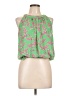 Rose + Olive 100% Polyester Green Sleeveless Blouse Size L - photo 1