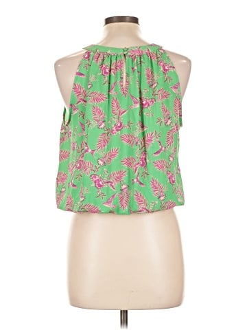 Rose + Olive Sleeveless Blouse (view 2)