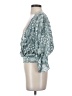Daytrip 100% Rayon Teal 3/4 Sleeve Blouse Size S - photo 5
