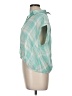 Kut from the Kloth Plaid Green Short Sleeve Blouse Size M - photo 5