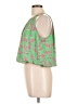 Rose + Olive 100% Polyester Green Sleeveless Blouse Size L - photo 5