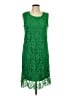 Nina Leonard 100% Polyester Green Cocktail Dress Size L - photo 1