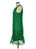 Nina Leonard 100% Polyester Green Cocktail Dress Size L - photo 5
