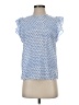 Maison Jules Blue Short Sleeve Blouse Size S - photo 1