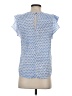 Maison Jules Blue Short Sleeve Blouse Size S - photo 2