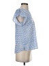 Maison Jules Blue Short Sleeve Blouse Size S - photo 4