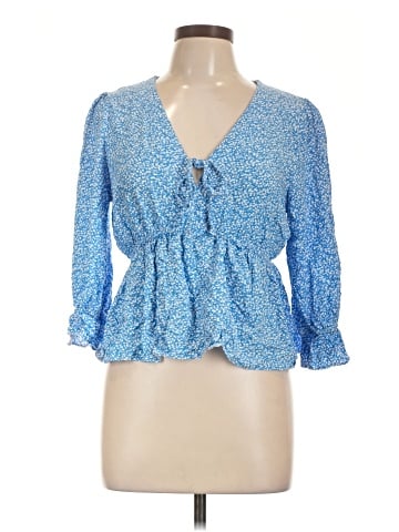 Papaya 3/4 Sleeve Blouse (view 1)