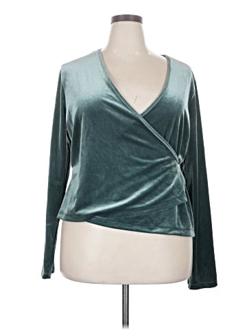 Madewell Velvet Ballet Wrap Top (view 1)