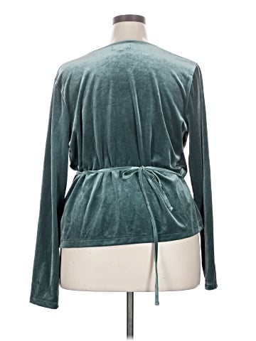 Madewell Velvet Ballet Wrap Top (view 2)
