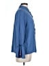 Umgee Polka Dots Blue Long Sleeve Blouse Size L - photo 4