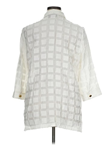 Travelers by Chico's 3/4 Sleeve Button-Down Shirt (view 2)