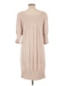 BCBGMAXAZRIA Solid Tan Casual Dress Size L - photo 2