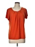 By Design Orange Short Sleeve Blouse Size L - photo 1