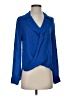 L'Agence Solid Blue Long Sleeve Blouse Size XS (0) - photo 1