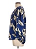 Veronica Beard Floral Blue 3/4 Sleeve Silk Top Size 10 - photo 5