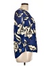 Veronica Beard Floral Blue 3/4 Sleeve Silk Top Size 10 - photo 4