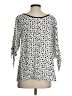 Cubism Polka Dots Ivory 3/4 Sleeve Blouse Size S - photo 2