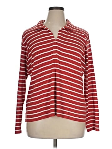Caslon Long Sleeve Polo (view 1)