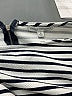 Green Envelope Stripes White 3/4 Sleeve Top Size M - photo 7