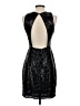 BCBGMAXAZRIA 100% Polyester Metallic Black Cocktail Dress Size 2 - photo 2