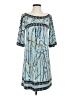 BCBGMAXAZRIA Print Blue Casual Dress Size S - photo 1