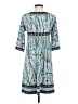 BCBGMAXAZRIA Print Blue Casual Dress Size S - photo 2