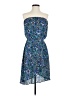 Express 100% Polyester Paisley Blue Cocktail Dress Size S - photo 1