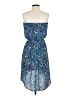 Express 100% Polyester Paisley Blue Cocktail Dress Size S - photo 2