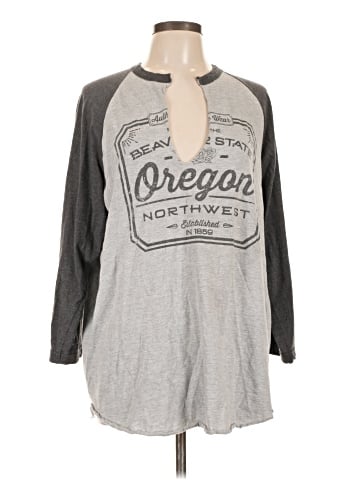 Tultex Long Sleeve Henley (view 1)