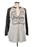 Tultex Gray Long Sleeve Henley Size L (estimated) - photo 1