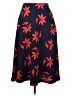 Banana Republic 100% Polyester Print Red Casual Skirt Size 2 - photo 1