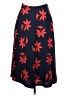 Banana Republic 100% Polyester Print Red Casual Skirt Size 2 - photo 2