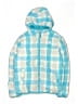 The North Face 100% Nylon Checkered-gingham Blue Snow Jacket Size 14 - 16 - photo 1