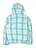 The North Face 100% Nylon Checkered-gingham Blue Snow Jacket Size 14 - 16 - photo 2