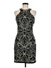 Parker Graphic Black Cocktail Dress Size M (estimated) - photo 1