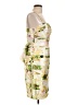 JS Collections Tropical Yellow Cocktail Dress Size 12 - photo 4