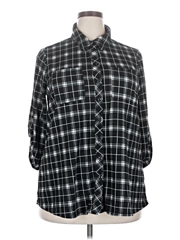 Indigo Rose 3/4 Sleeve Blouse (view 1)