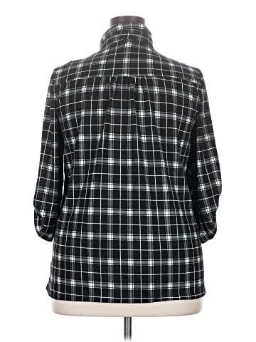 Indigo Rose 3/4 Sleeve Blouse (view 2)