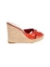Delman Shoes Red Wedges Size 7 - photo 1