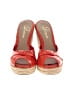 Delman Shoes Red Wedges Size 7 - photo 2
