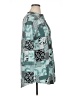 Serengeti Print Teal 3/4 Sleeve Blouse Size XL - photo 4
