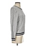 Lands' End Checkered-gingham Silver Pullover Sweater Size XS - photo 4