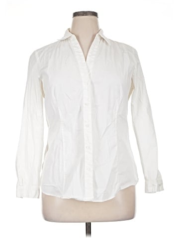 Jones New York Signature Long Sleeve Button-Down Shirt (view 1)