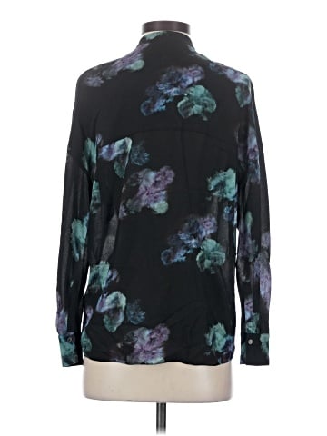 Vince. Long Sleeve Silk Top (view 2)