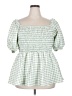 Simplee Green 3/4 Sleeve Blouse Size 24 - photo 1