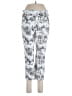PREMISE Graphic Silver Casual Pants Size L - photo 1