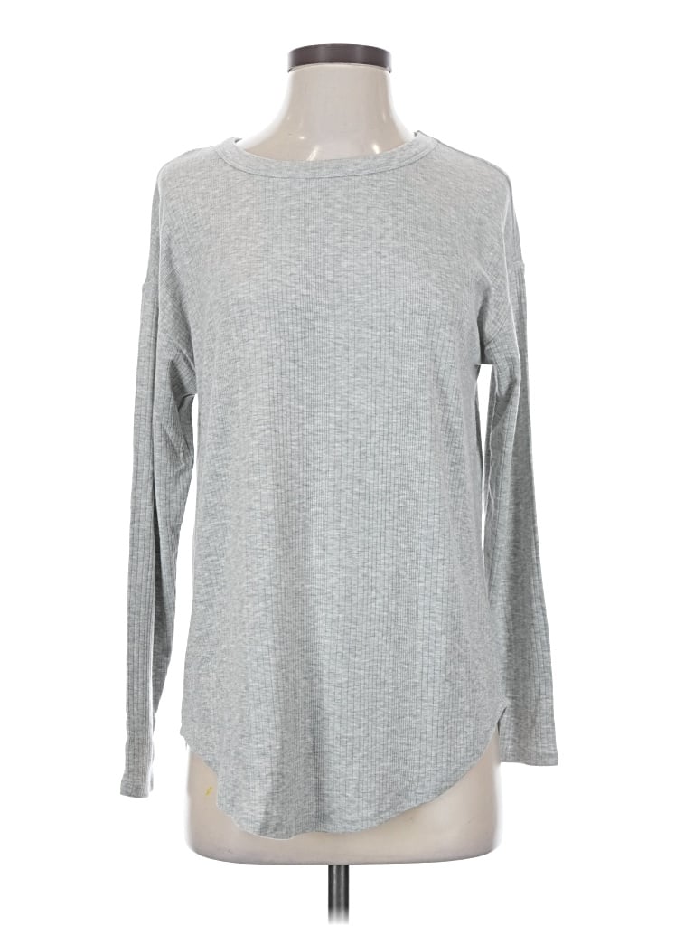 Pre-owned Lou & Grey Long Sleeve T-shirt In Gray