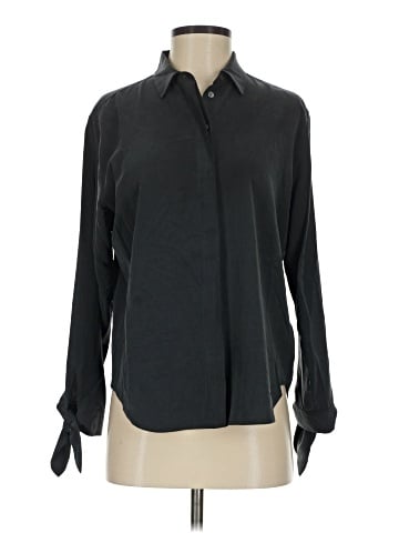 Everlane Long Sleeve Silk Top (view 1)