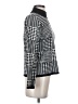 Joseph A. Houndstooth Silver Pullover Sweater Size S - photo 4